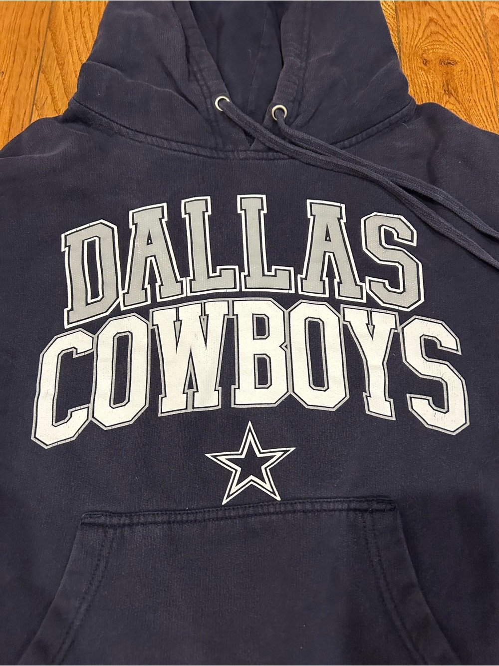 Dallas Cowboys Hoodie Sweatshirt Small Navy Blue NFL Football Pullover Authentic - Picture 5 of 8
